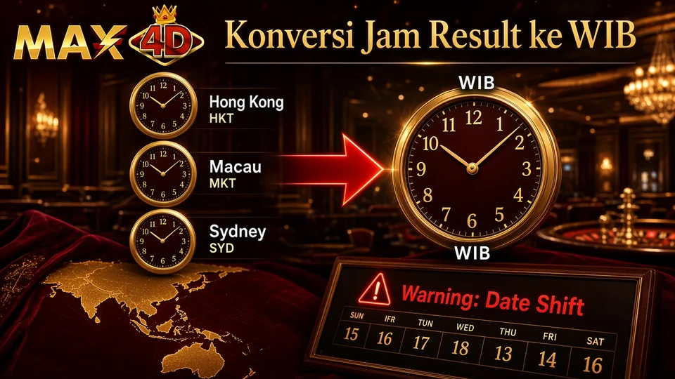 MAX4D Result — Konversi Jam HK, Macau, Sydney ke WIB